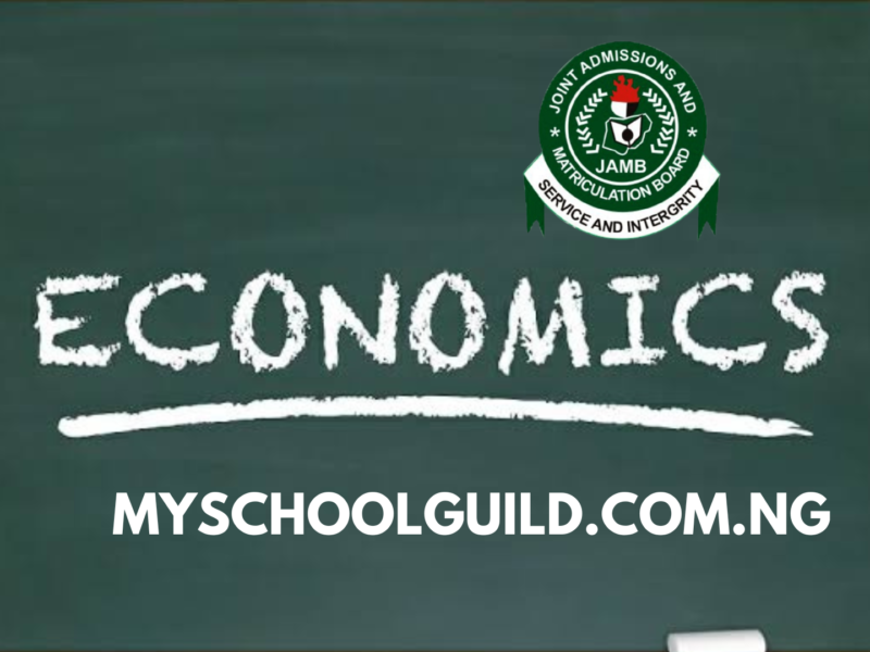 JAMB Syllabus For Economics