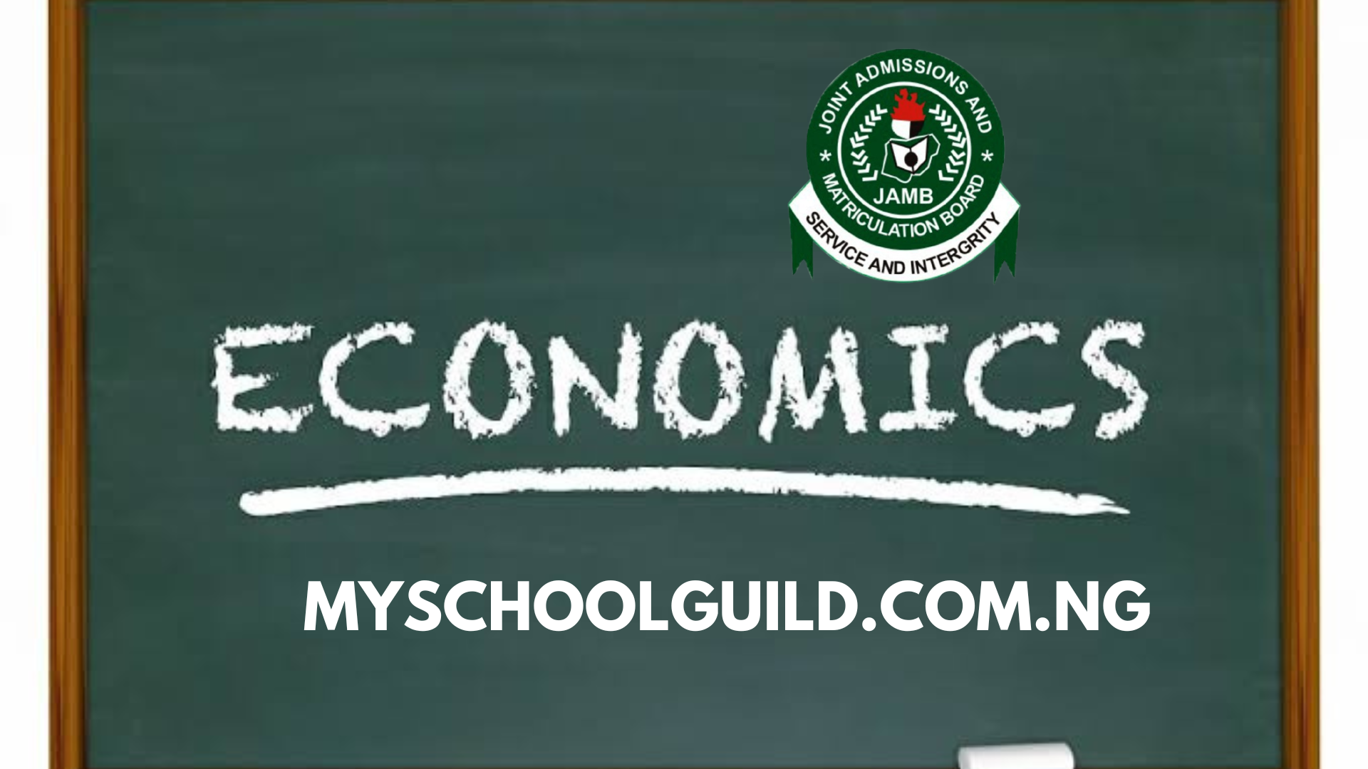 JAMB Syllabus For Economics