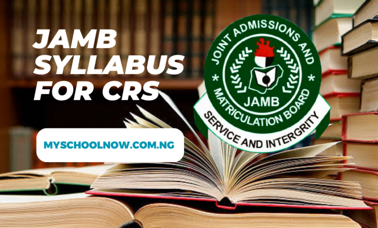 JAMB Syllabus For CRS