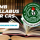 JAMB Syllabus For CRS