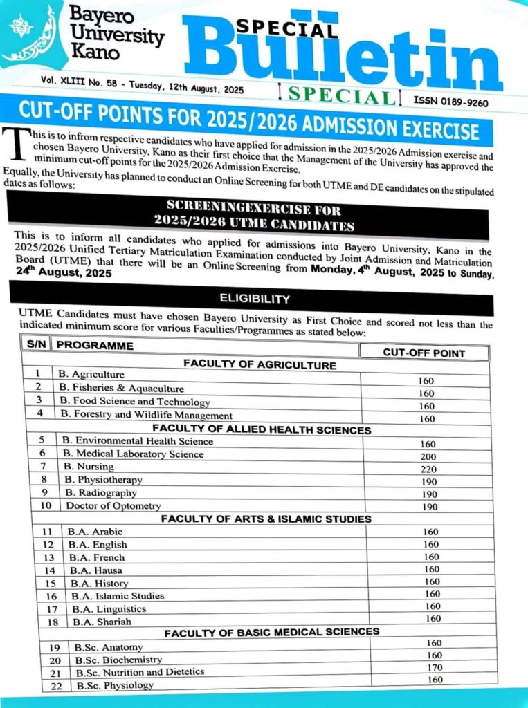 buk admission