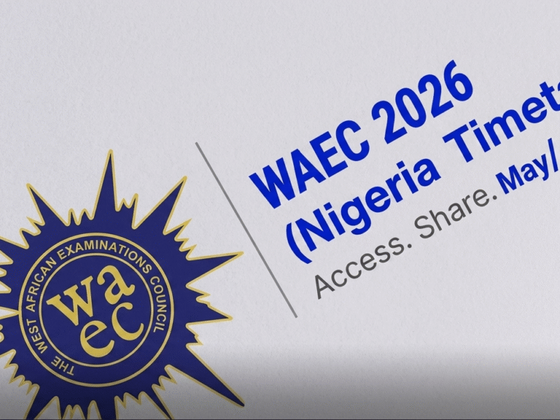 WAEC Timetable 2026