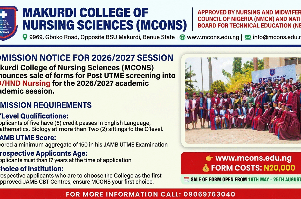 MCONS Post UTME Form