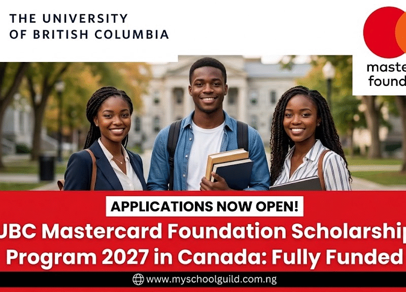 Mastercard Foundation Scholarship at University of British Columbia