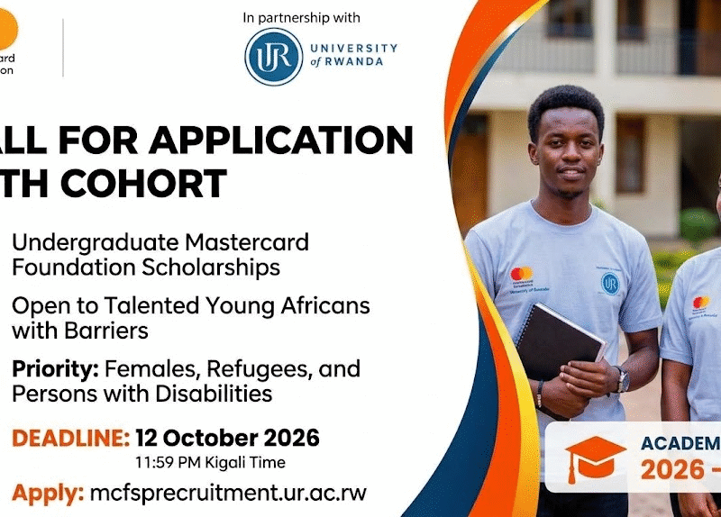 Mastercard Foundation Scholarship at University of Rwanda